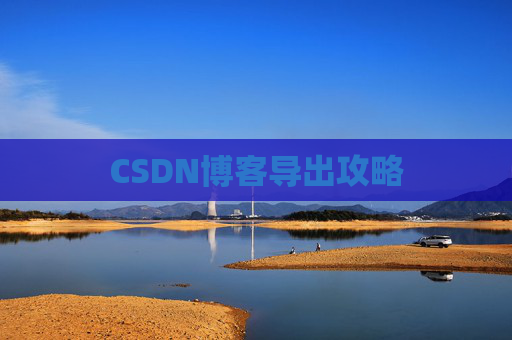 CSDN博客导出攻略